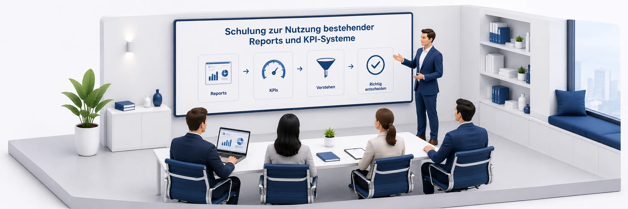 Schulung zur Nutzung bestehender Reports und KPI-Systeme